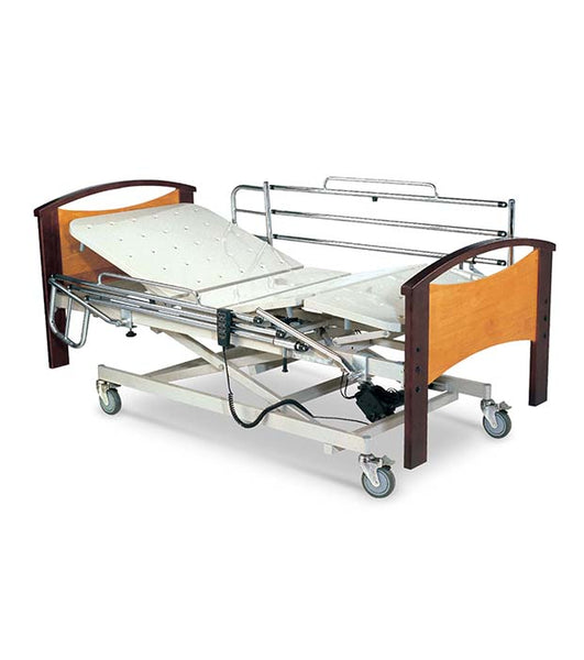 3-Function Electric Bed W/Metal Bed & Folding Guardrail